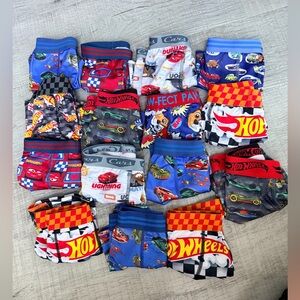 Kids Hot Wheels & Cars Boxer Briefs - Colorful Race Car Prints